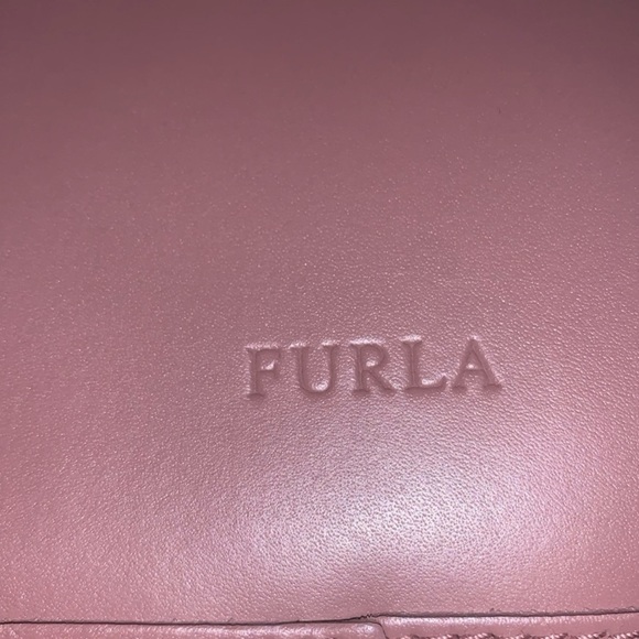 Furla Shoulder Bag Brown/Mauve Leather Made in Italy EUC - Picture 8 of 12